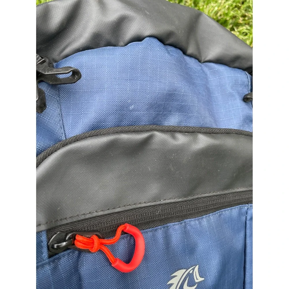 Evolution Fishing 3700 Tackle Backpack Blue Black Ripstop Angler Bag Mens